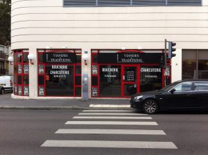 Enseigne & habillage vitrine boucherie